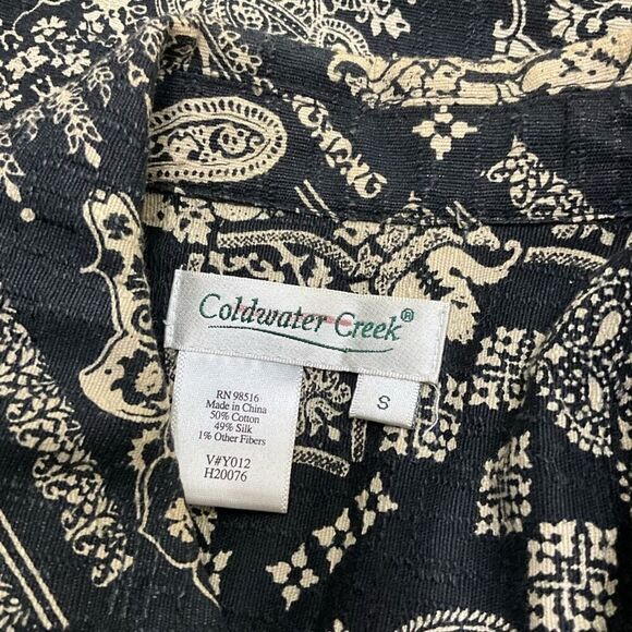 COLDWATER CREEK Silk Cotton Blend Jacket - Picture 4 of 4